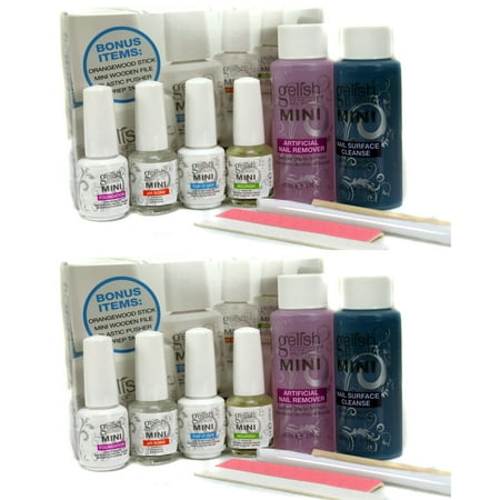Color Complete Kit - Gelish Complete Basix Gel Nail Polish Starter Kit with Accessories (2 Pack)