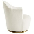 thumbnail image 3 of Modway Nora Boucle Upholstered Swivel Chair in White, 3 of 8