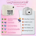 thumbnail image 7 of JGJJUGN Instant Print Camera with 16x Zoom and HD Video Recording, Lightweight Portable Design, Includes Thermal Printing Paper and USB Cable, 7 of 7