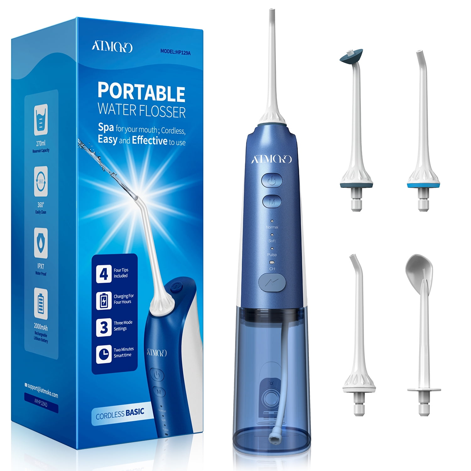 portable travel oral irrigator