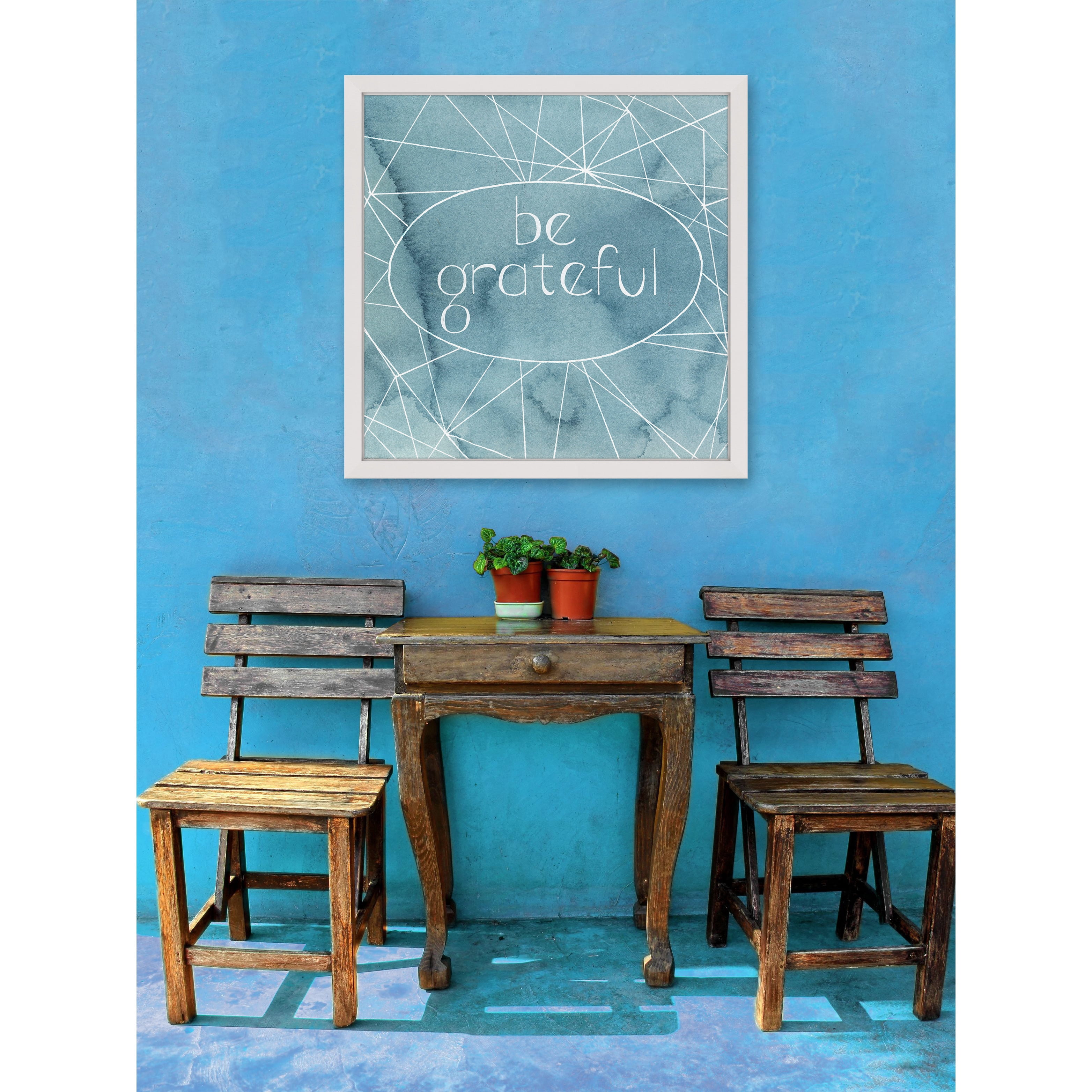 Marmont Hill "Be Grateful" Framed Painting Print