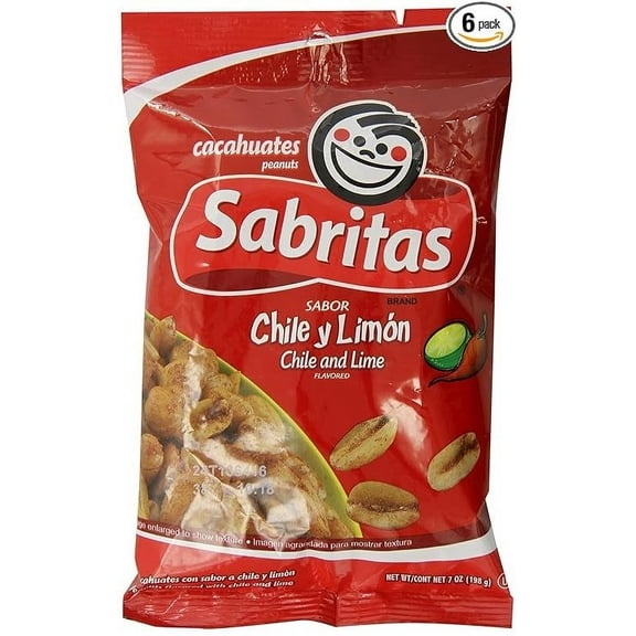 Sabritas Chile and Lime Peanuts, 7-Ounce