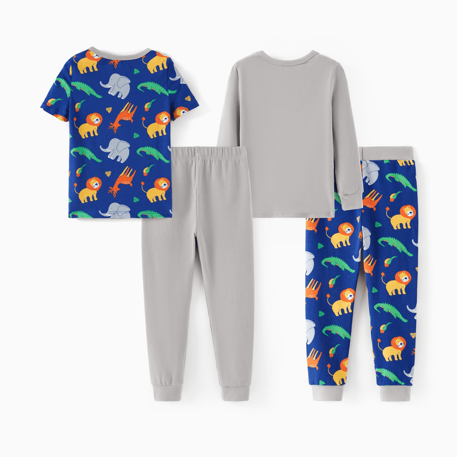 PATPAT 4-Pieces Baby Pajama Sets with Organic Cotton, Snug fit Pjs for Girls Boys Toddler Kids, Supersoft & Stretchy Sleeper