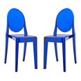 thumbnail image 1 of Modway Casper Chaises de Salle à Manger Empilables Modernes en Acrylique Bleu, 1 of 7