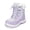 Purple, variant on GYMEPIC Girls Snow Boots Warm Faux Fur Lined Non-Slip Winter Outdoor School Hiking Kids Boots