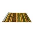 thumbnail image 2 of Ahgly Company Machine Washable Indoor Rectangle Oriental Yellow Industrial Area Rugs, 6' x 9', 2 of 4