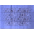 thumbnail image 1 of Ahgly Company Machine Washable Indoor Rectangle Oriental Blue Industrial Area Rugs, 8' x 12', 1 of 4