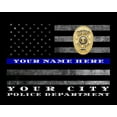 thumbnail image 7 of Thin Blue Line Flag Police Officer Gift Art Framed, 7 of 7