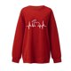 thumbnail image 5 of ICHUANYI Clearance Women's Fashion Sweatshirts Long Sleeved Lovely Printed Pullover Fall Crewneck Sweatshirt(Red, L) ICHUANYI WER2023081514278, 5 of 6