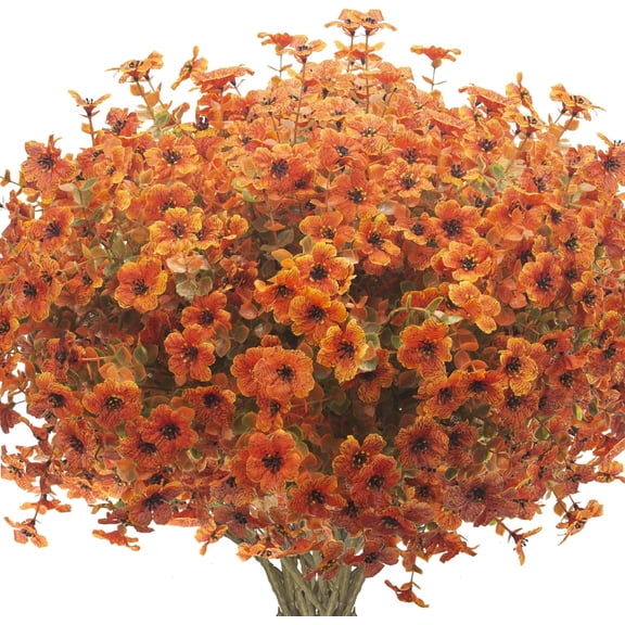 Artificial Fake Plants Flowers for Outdoor Spring Decoration, 10 Bundles Faux Silk Colorful Daisy UV Resistant Realistic for Outside Porch Patio Home Yard Garden Planters Pots Window Box(Mix)