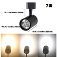 thumbnail image 4 of FSLiving H Type Track Lighting Black Aluminum Finished LED Ceiling Spot Lighting,Remote Control with 7W COB LED Stepless Dimming,Color Changing Adjustable Head Lamp for Shopwindow - 1 Pack, 4 of 7