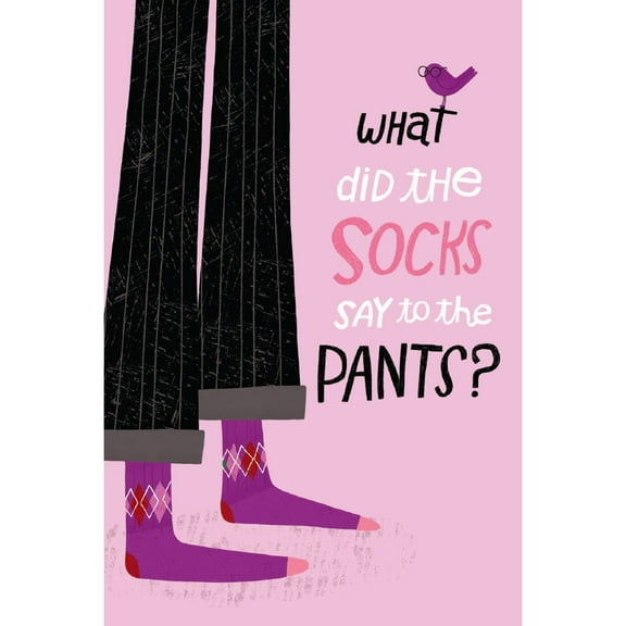 Tree-Free Greetings Just Because Greeting Card 12 Pack, 100% Recycled Paper, 4x6, Socks and Pants (FS69154)