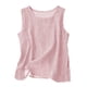 thumbnail image 1 of Camisas Y Tops de Verano de Mujer Cuello Redondo Camisa sin Mangas de Rayas Tela Cómoda Casual para Citas, Ocasional, Fiesta, Playa, Trabajo, 1 of 8