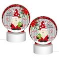 thumbnail image 2 of Naloa Gnome And Buffalo Plaid Acrylic LED Night Light Custom LED Lights Personalized Nightlight Customized Gifts for Family Couples Friends, 2 of 9