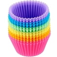 thumbnail image 1 of Moldes de silicona para hornear cupcakes, moldes de silicona resistentes para hornear, 1 of 3
