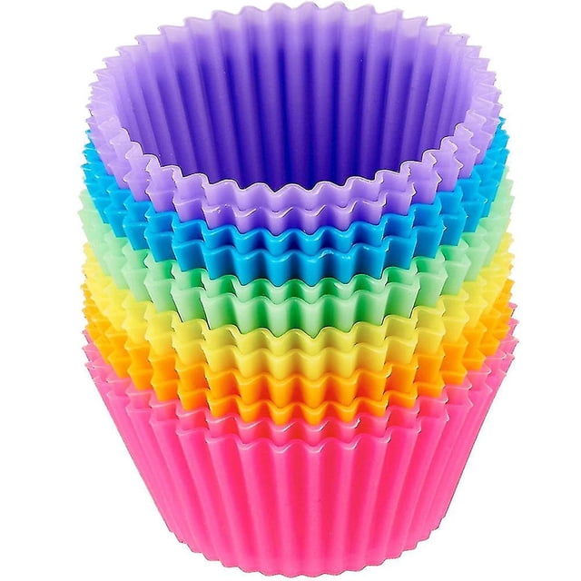 Moldes de silicona para hornear cupcakes, moldes de silicona resistentes para hornear