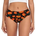thumbnail image 1 of Balery Pumpkin Fallen Leaves Ropa Interior de Algodón para Mujer con Dibujo – Braguitas Cómodas y Elásticas, Estilo Clásico-X-Large, 1 of 6