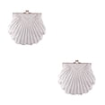 thumbnail image 1 of Qarigey Bolsos de mano clásicos y prácticos para mujer para todos los elementos esenciales Bolso de boda de noche blanco blanco 2Conjunto, 1 of 6