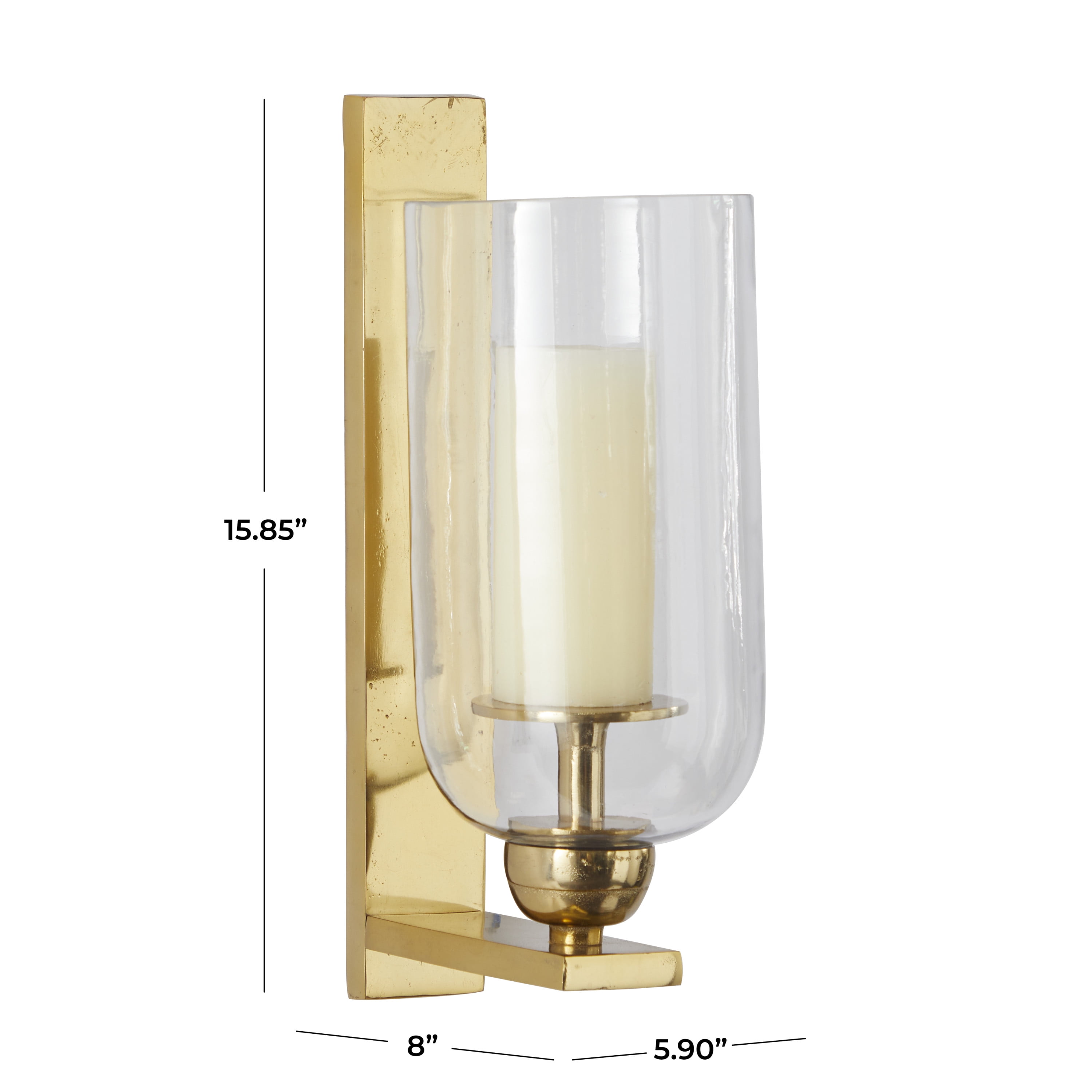 DecMode Black Aluminum Wall Sconce Walmart