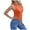 Orange, variant on Scyoekwg Women's Shirts Casual Trendy Sleeveless Going Out Top Basic Tank Tops Womens Summer Fashion Ladies Blouses Dressy Casual Loose