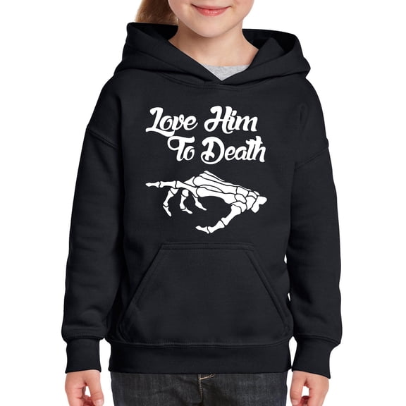 MmF - Big Boys Hoodies and Sweatshirts - Halloween Love Him To Death Matching Halloween Couple