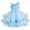 Blue, variant on IBTOM CASTLE Toddler Kids Girls Pageant Sequin Flower Dress, Shiny Asymmetric Shoulder Formal Party Tiered Tulle Gowns 2-8T 4-5 Years Blue
