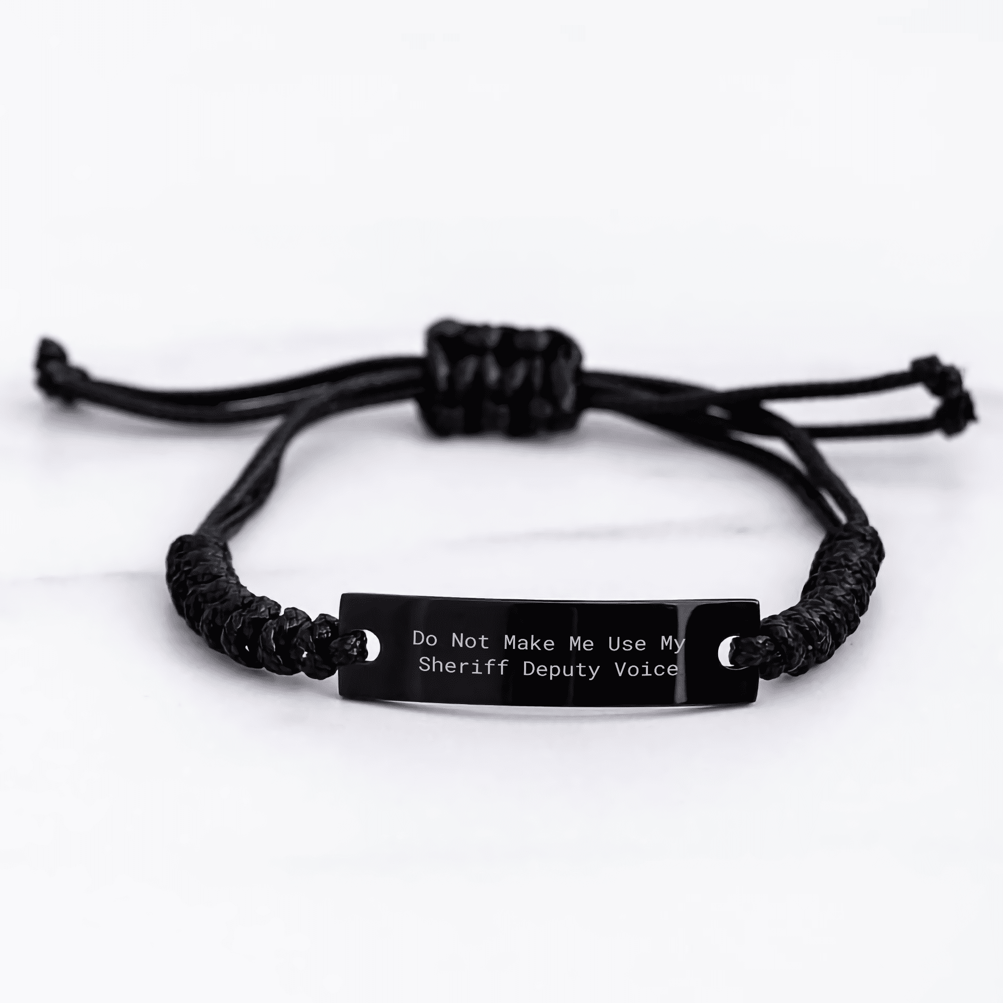 Sheriff Deputy Rope Wraps, Funny Sheriff Deputy Gifts, Gifts from Men, Sheriff Deputy Gifts for Mom, Sheriff Deputy Mom's Day Unique Rope Jewelry