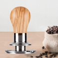thumbnail image 3 of Distribuidor de manipulación de café Coffee Espresso Tamper Flat 304 Base De Acero Inoxidable Madera De Olivo Madera de olivo Magideal Distribuidor de manipulación de café, 3 of 7