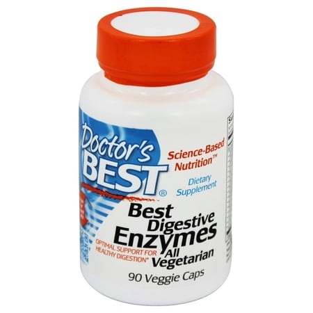 Doctor's Best Digestive Enzymes - 90 Capsules - Complément Alimentaire Digestion - Neuf