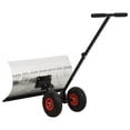 thumbnail image 6 of vidaXL 29” Heavy Duty Wheeled Snow Shovel, Adjustable Push Bar & Blade Angles, Non-Slip Handle, 6 of 13