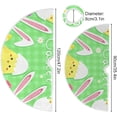 thumbnail image 3 of FMSHPON Easter Eggs Rabbit Xmas Christmas Tree Skirt Stand Mat for Holiday Party Decoration Indoor Outdoor 48 inches, 3 of 6