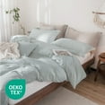 thumbnail image 4 of Beddora 100% Cotton Duvet Cover Set – All-Season Breathable – Secure Corner Ties & Button Closure – Queen & King Sets, 4 of 7