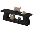 thumbnail image 4 of Fnova 63 Inch Modern Wooden Entryway Bench, Narrow Storage Bench with Open Shelf for Living Room Bedroom Hallway Entryway, 4 of 9