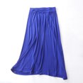 thumbnail image 2 of SMihono Women's Maxi Skirt Trendy Modal Solid Flowy Skirts Casual Elastic Waist A-Line Skirt 2025 Summer Cozy Lounge Skirts Blue 4, 2 of 3