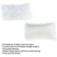 thumbnail image 3 of Somerset Home  1-piece 12" x 20" Plush LumbarPolyester Throw Pillow and Insert for Adult, White, 3 of 3