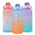 thumbnail image 1 of Botella de agua Motivational Blue de 2 litros con pegatinas, 1 of 2