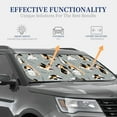 thumbnail image 4 of Balery Funny Beagle Active Dog Sun Shield 2 Pack For Car Front Windows Foldable Sun Visor Protector Blocks Max Uv Rays And Keeps Your Vehicle Cool For Most Sedans Suv Truck, 4 of 7