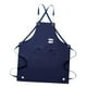 thumbnail image 4 of Delantal de lona con correa ajustable y bolsillos grandes, impermeable, para cocina y chef. Azul, 4 of 8