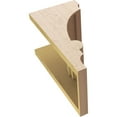 thumbnail image 6 of 8"W x 8"D x 16"H Wide Diane Rough Cedar Woodgrain TimberThane Corbel, Primed Tan, 6 of 6