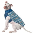 thumbnail image 2 of Chilly Dog Teal Alpaca Fairisle Dog Sweater, 2 of 3