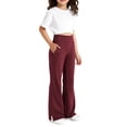 thumbnail image 3 of ATOGUTA Girl Yoga Pants Baggy Sweatpants Lightweight Straight Leg Athletic Pants with Pockets Size 6-15, Watermelon Red, 3 of 6