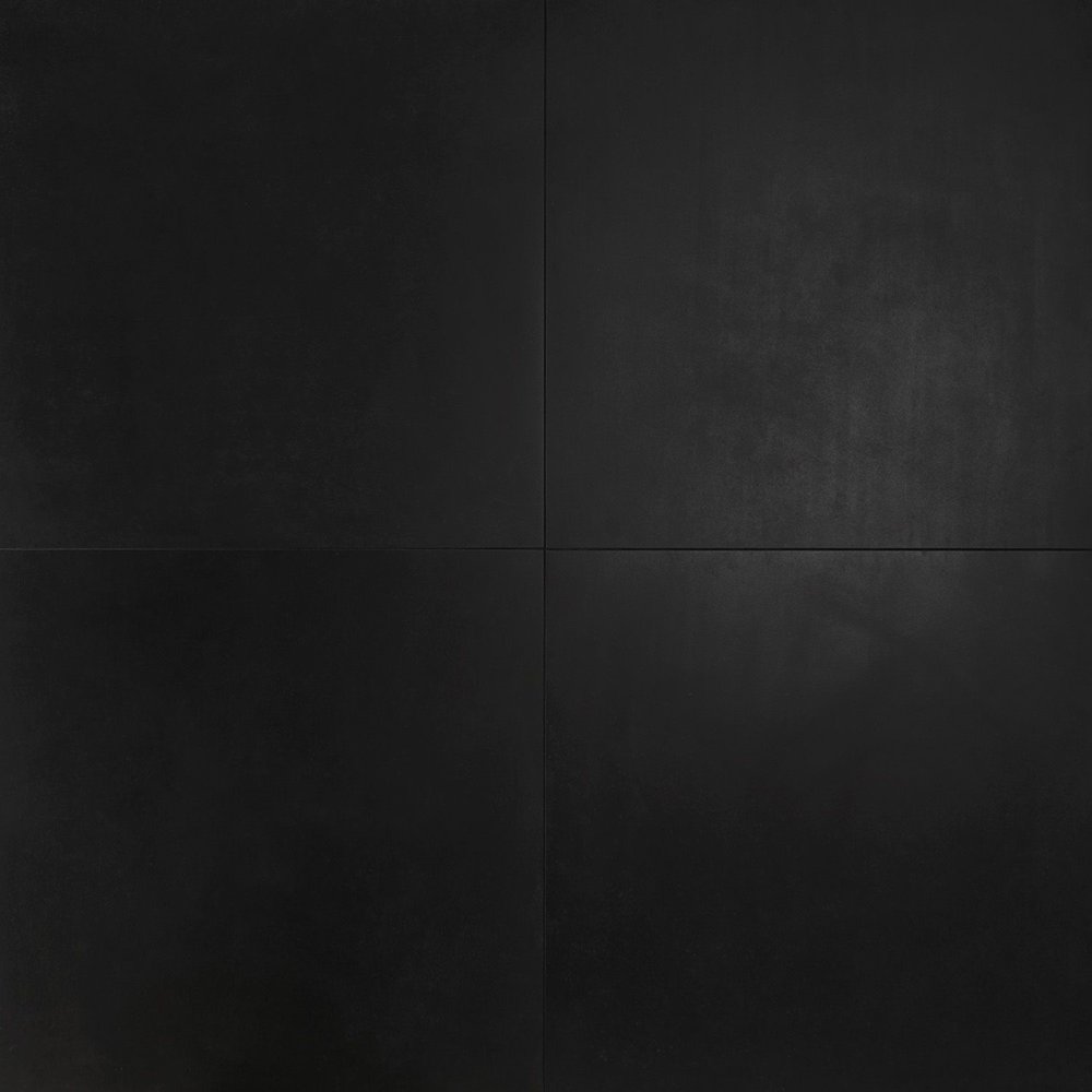 Bond Tile Linea Black 23.62 in. x 23.62 in. Matte Porcelain Floor and