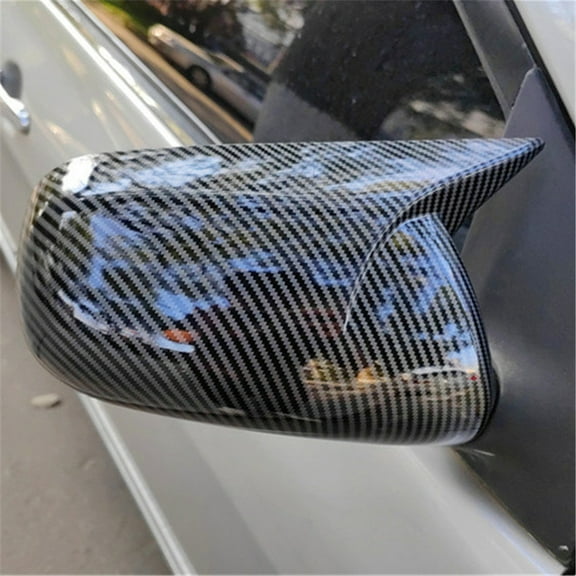 2x Carbon Fiber Look Car Rearview Mirror Cap Covers For Toyota Corolla 2007-2013