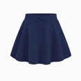 thumbnail image 5 of NOLDARES Girls Womens Pleated Mini Skirt Short High Waist School Uniform(Navy,5-6 Years), 5 of 6