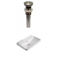 thumbnail image 1 of American Imaginations 19.88-in. W 1 Hole Ceramic Top Set In White Color - Overflow Drain Incl. AI-30723, 1 of 8