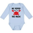 thumbnail image 3 of Inktastic My Poppop Loves Me Boys or Girls Long Sleeve Baby Bodysuit, 3 of 5