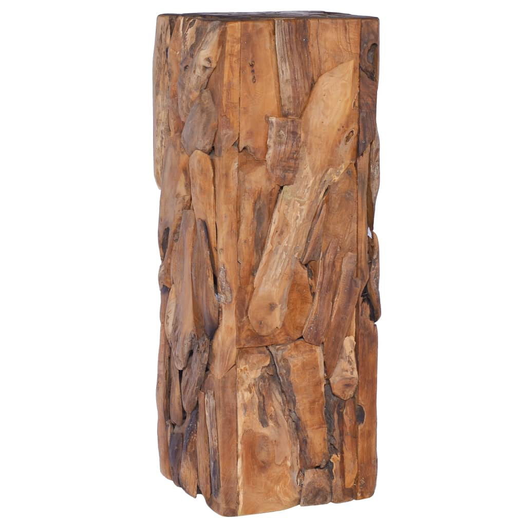 Small Round wooden snuff Storage box handicraft Case Teak Wood