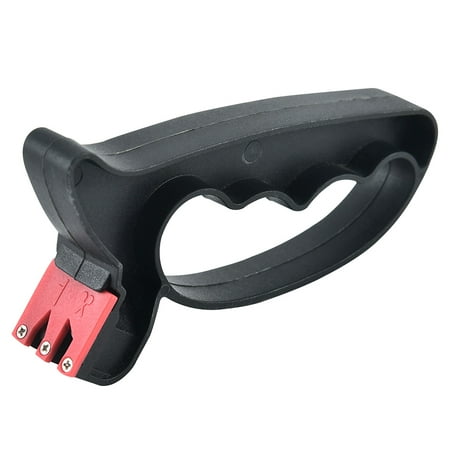 

Hi.FANCY Handle Sharpening Tool Carbon Steel Whetstone Handheld Grindstone Dual Sharpener Whetstone Household Whetstone