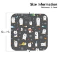 thumbnail image 2 of Leather Coasters with Heat-resistant for Drinks, funny penguin Cup Coasters Cup Pad Mat for Tabletop Protection, Coffee Table, Office Desk and Housewarming Gift, 2 of 5