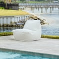 thumbnail image 2 of Big Joe Luft Outdoor Patio Chair, Lightweight Bean Filling, Outdoor Performance Linen, Sunlit Ivory, 2 of 8